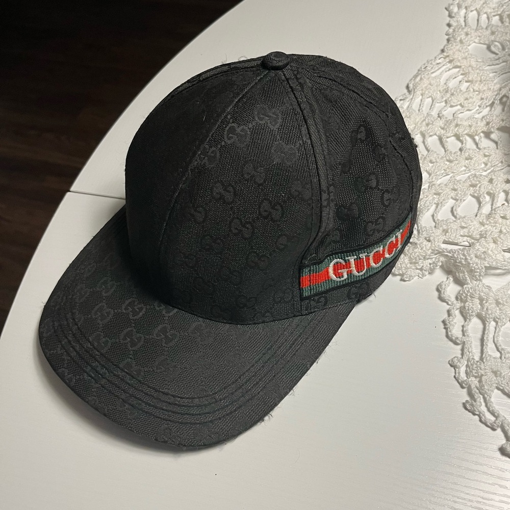 EUC! GUCCI Unisex Canvas Cap - Picture 1 of 6